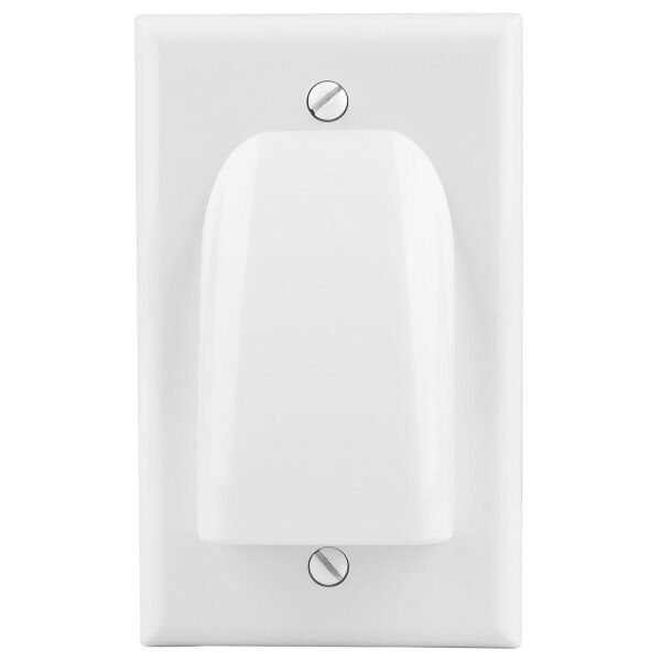 Vanco Single Gang Bulk Cable Wall Plate White